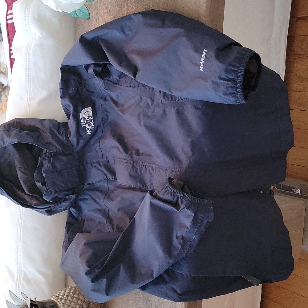 Boys north face rain coat